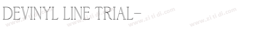 Devinyl Line Trial字体转换
